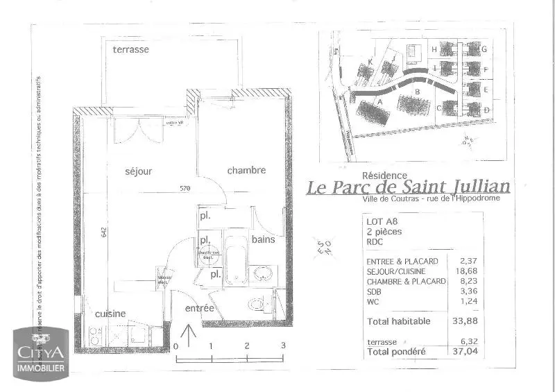 Photo 6 Appartement 2 pièces 33.78m²