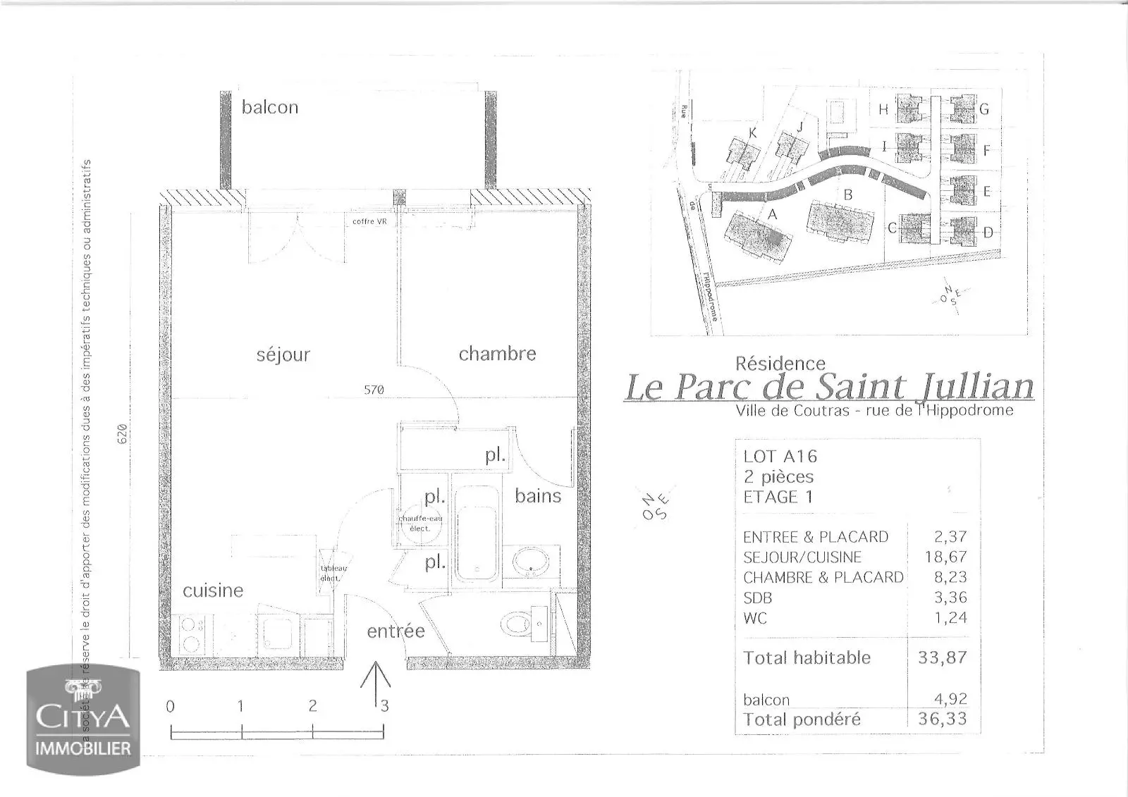 Photo 5 Appartement 2 pièces 33.87m²
