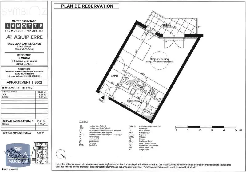 Photo 2 Appartement 1 pièce 31.54m²