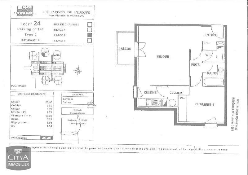 Photo 4 pour Appartement 2 pièces 44.98m² Photo 4 Appartement 2 pièces 44.98m²