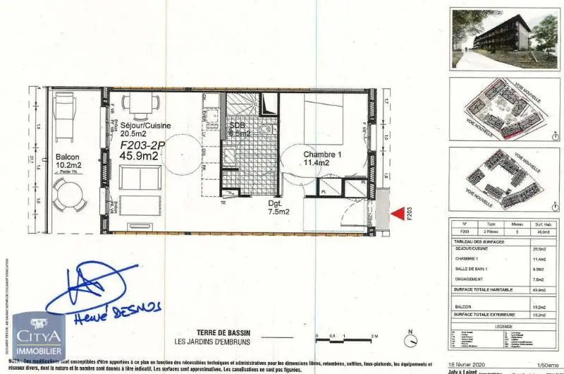 Photo 2 Appartement 2 pièces 45.9m²