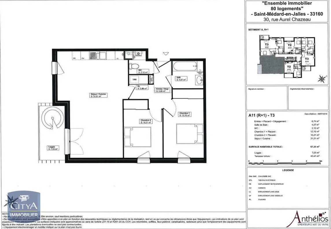 Photo 13 Appartement 3 pièces 67.35m²