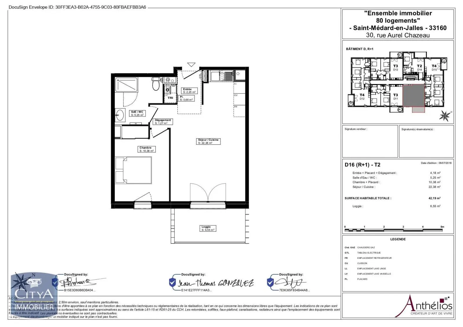 Photo 2 Appartement 2 pièces 42.19m²