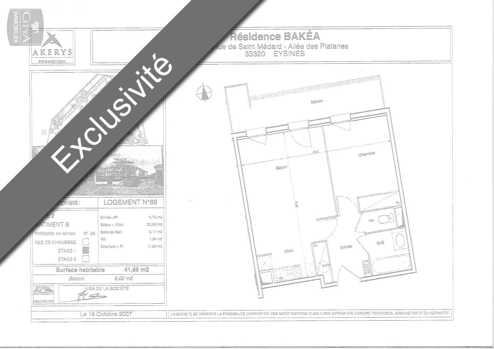 Photo 1 Appartement 2 pièces 41.89m²
