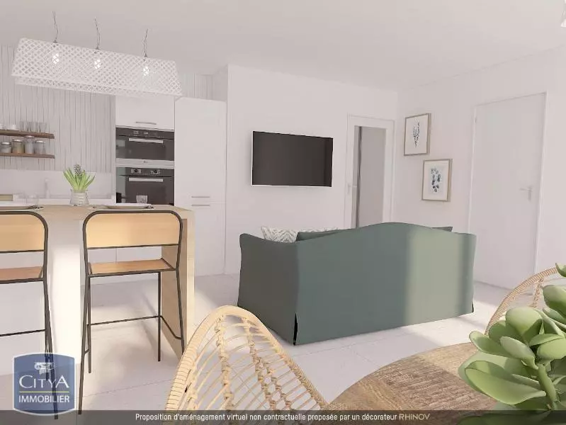 Illustration pour Appartement 3 pièces 62.55m² Photo Appartement 3 pièces 62.55m²