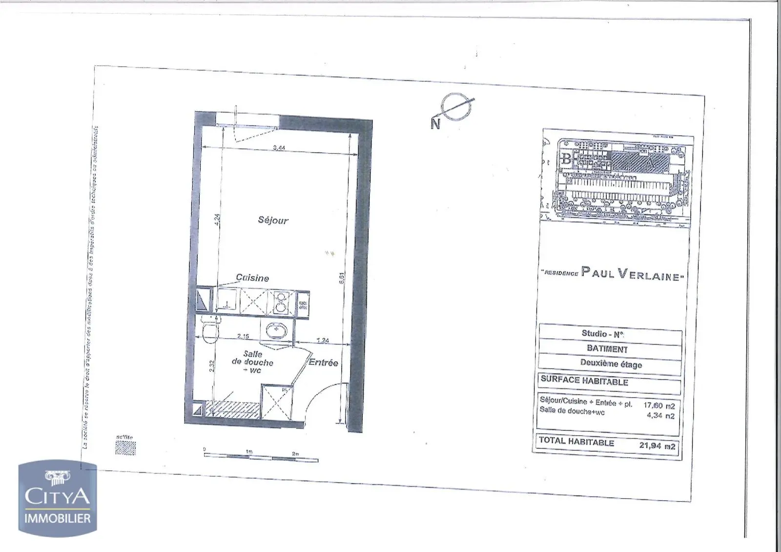 Photo 6 Appartement 1 pièce 21.69m²