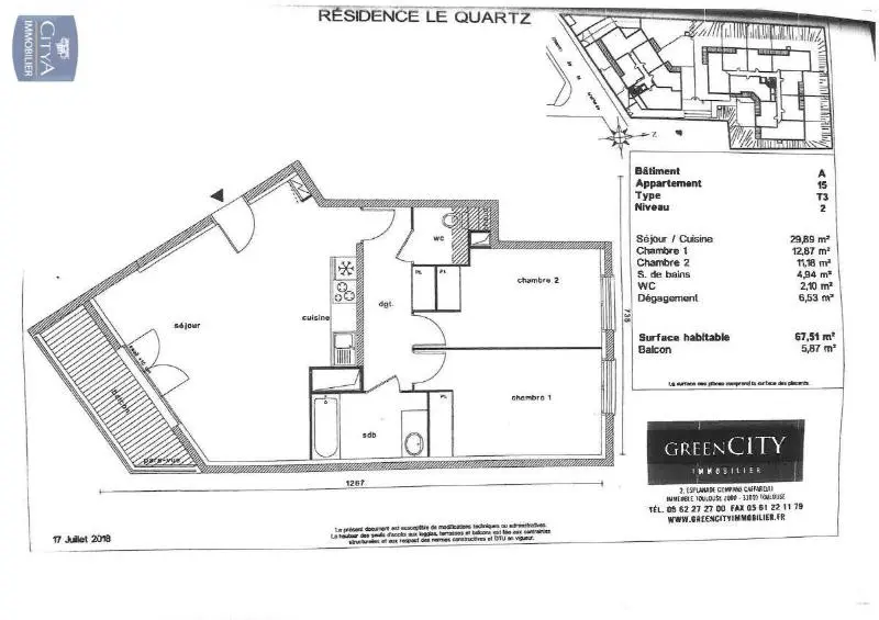 Photo 8 Appartement 3 pièces 67.51m²