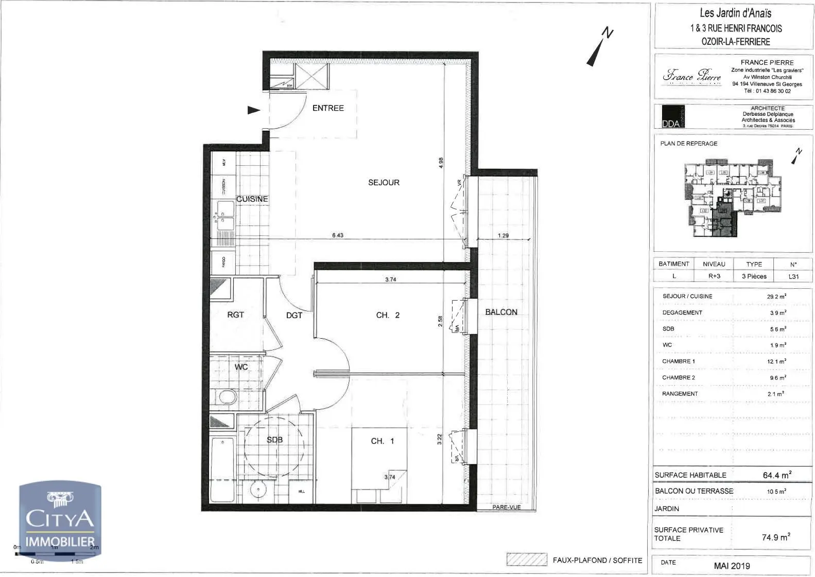 Photo 8 Appartement 3 pièces 64.4m²