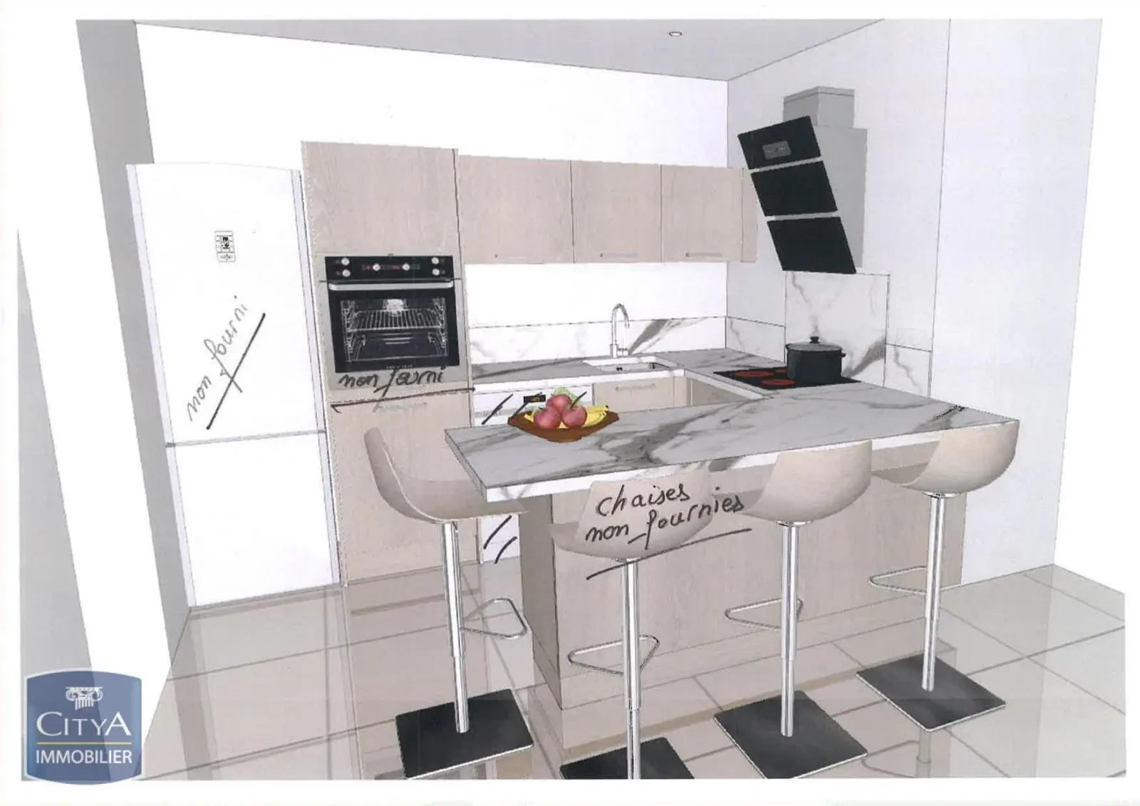 Photo 3 Appartement 3 pièces 61.6m²