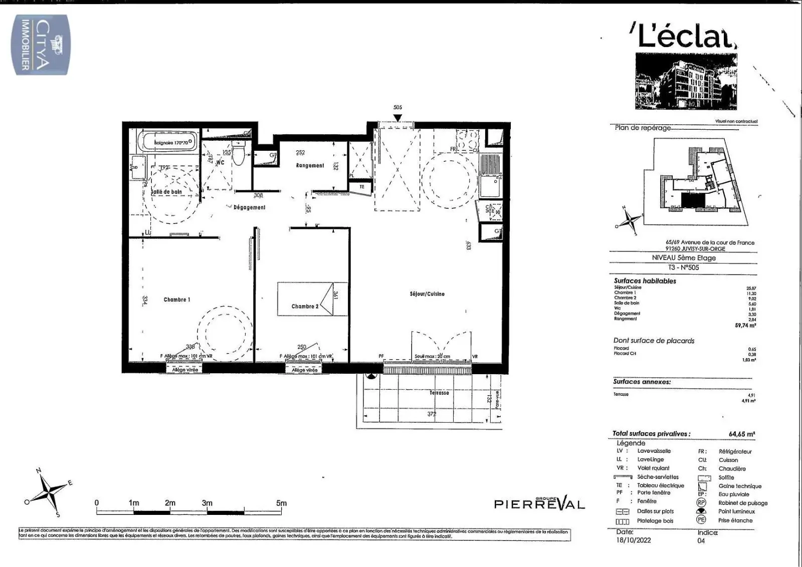 Photo 8 Appartement 3 pièces 59.74m²