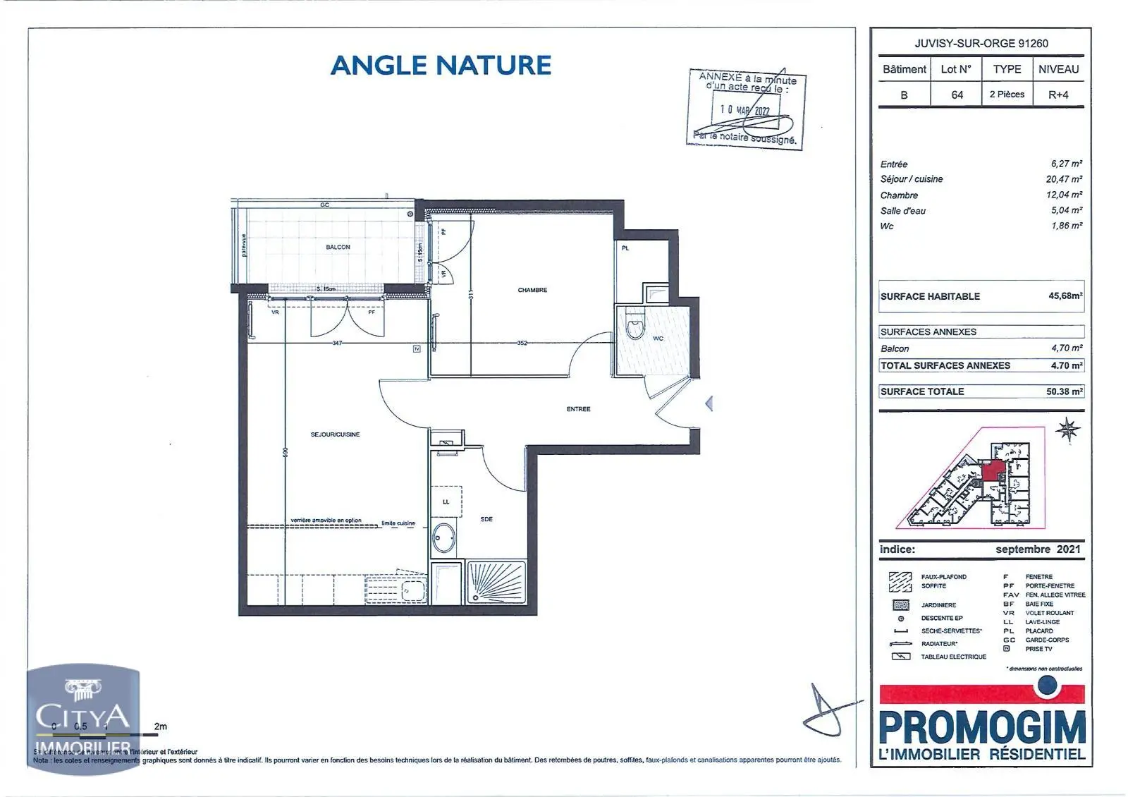 Photo 6 pour Appartement 2 pièces 45.68m² Photo 6 Appartement 2 pièces 45.68m²