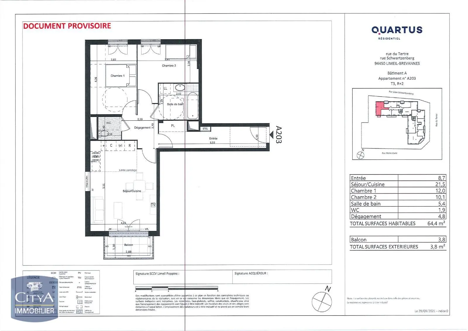 Photo 8 Appartement 3 pièces 64.4m²