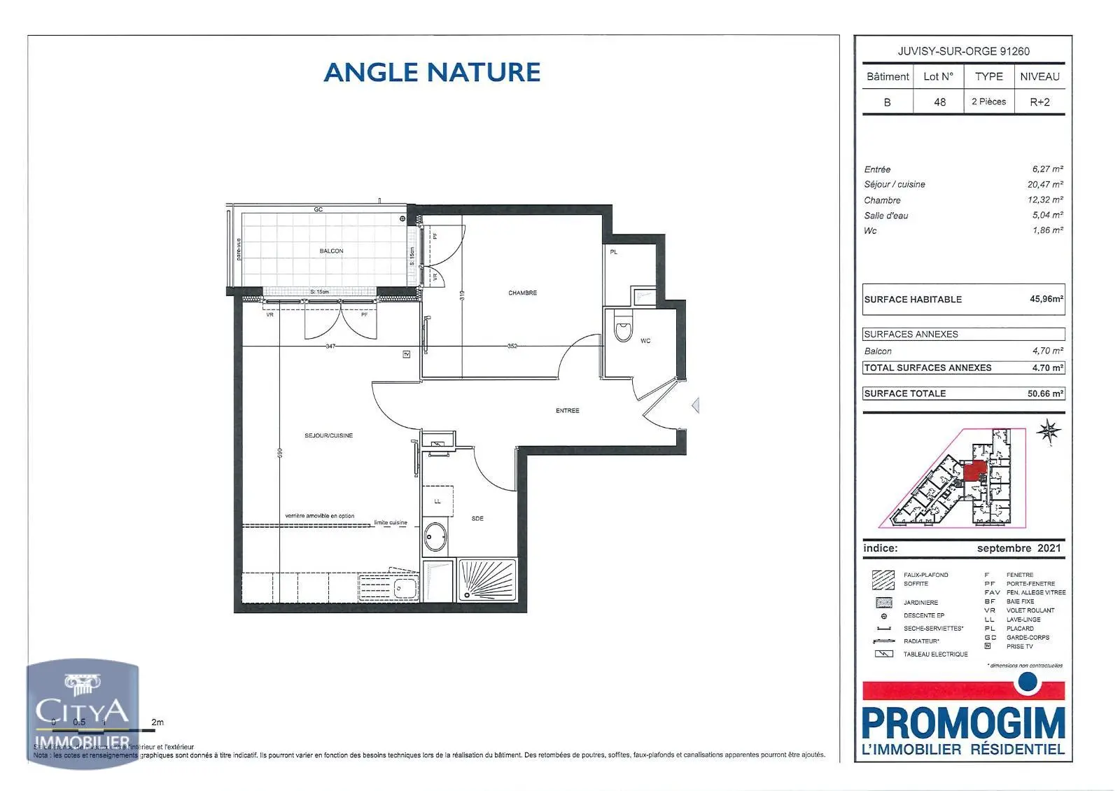 Photo 7 Appartement 2 pièces 45.96m²