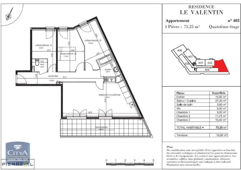 Photo 6 Appartement 4 pièces 75.25m²