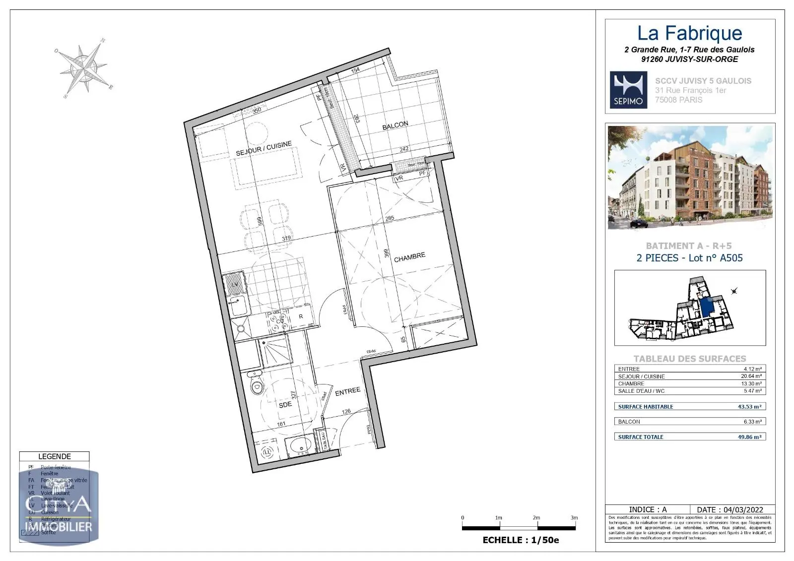 Photo 14 Appartement 2 pièces 43.53m²