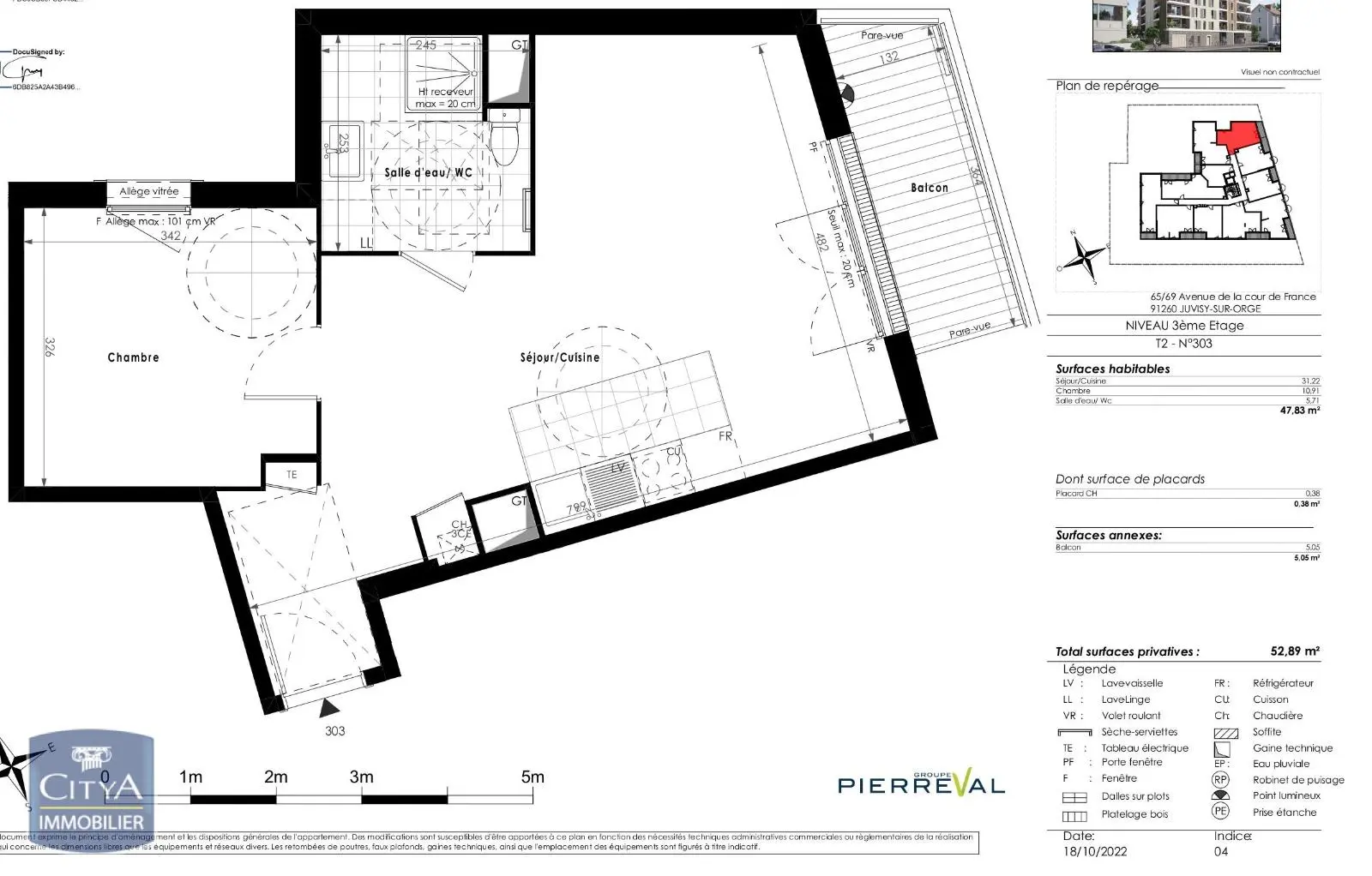 Photo 6 Appartement 2 pièces 47.83m²