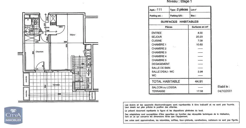 Photo 2 Appartement 2 pièces 44.91m²