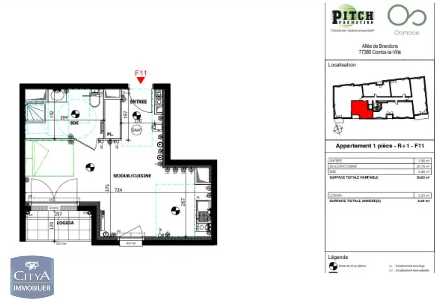 Photo 8 Appartement 1 pièce 30.03m²