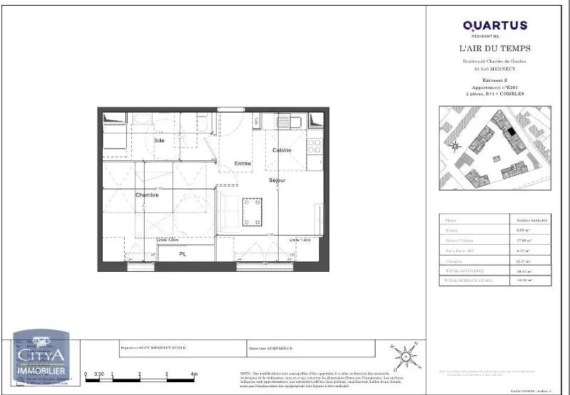 Photo 2 Appartement 2 pièces 39.53m²