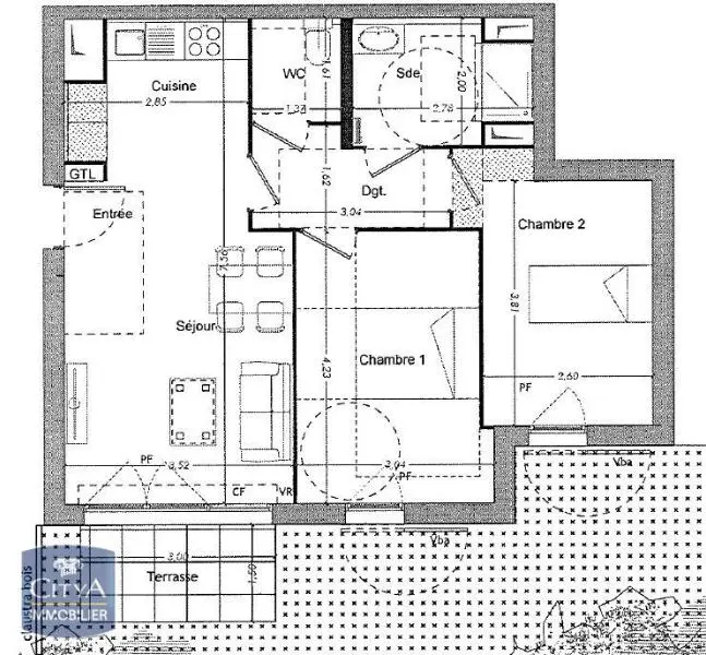 Photo 7 Appartement 3 pièces 57.96m²