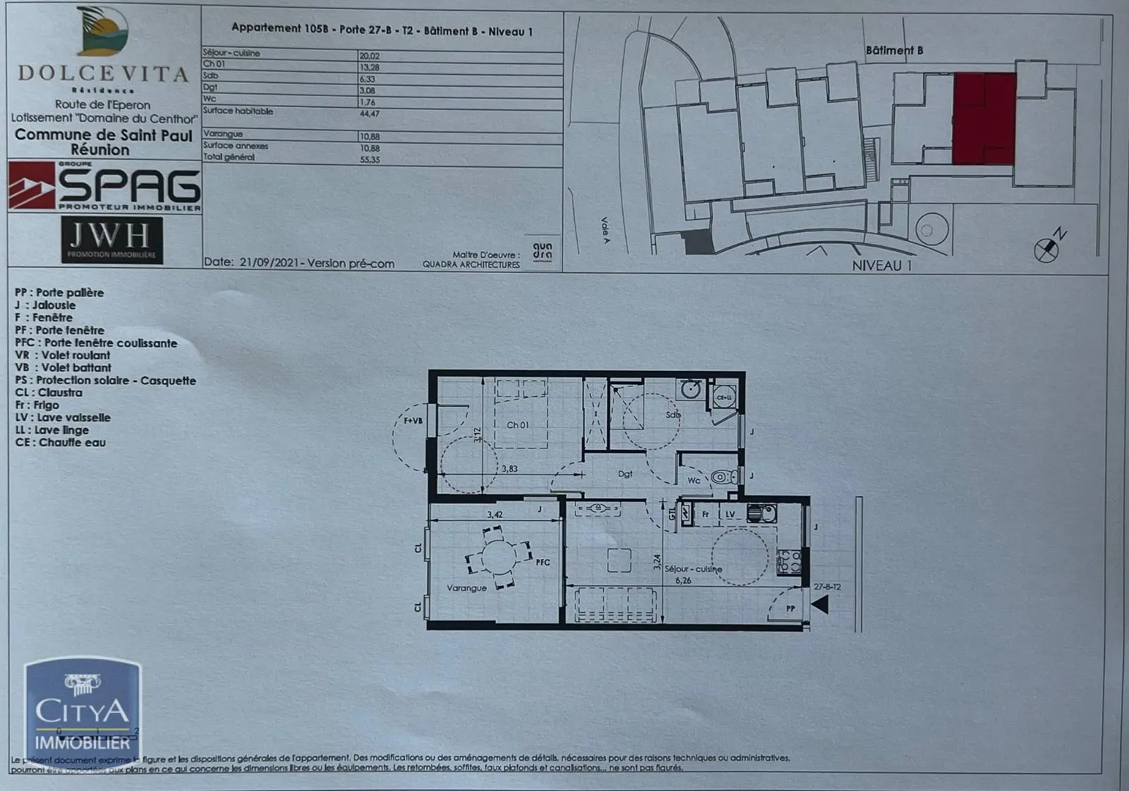 Photo 2 Appartement 2 pièces 44.52m²