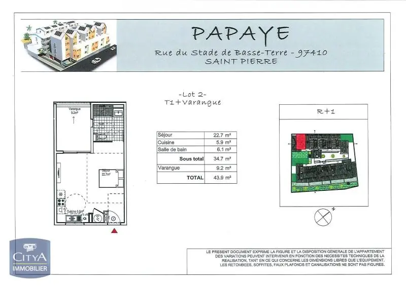 Photo 2 Appartement 1 pièce 34.7m²