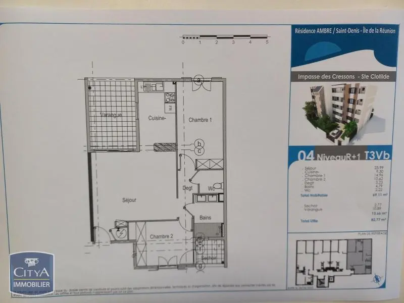 Photo 2 Appartement 3 pièces 69.11m²