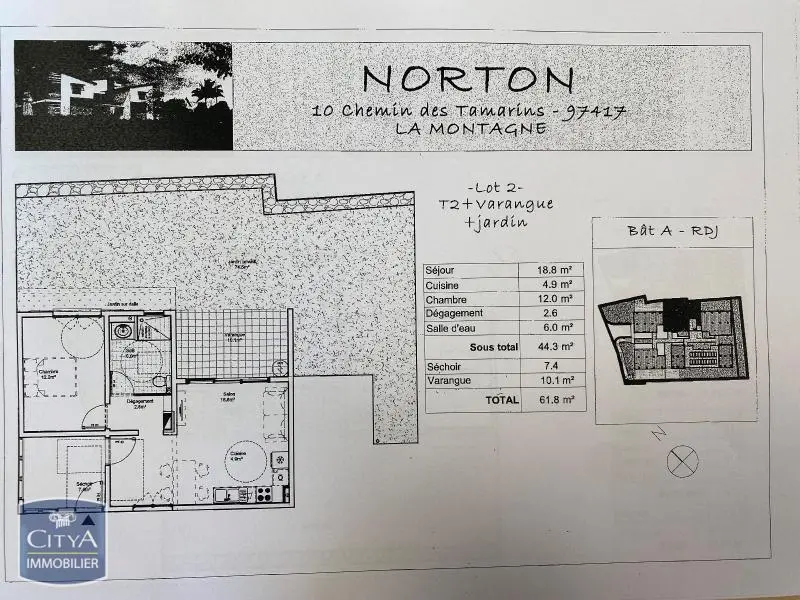 Photo 1 Appartement 2 pièces 44.3m²