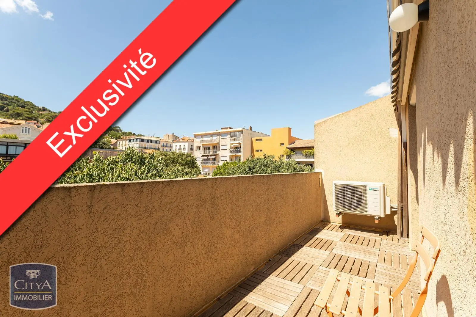 Sète T3 terrasse à vendre