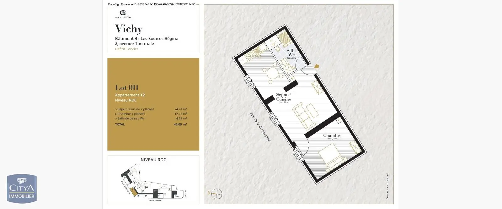 Photo 2 Appartement 2 pièces 42.09m²