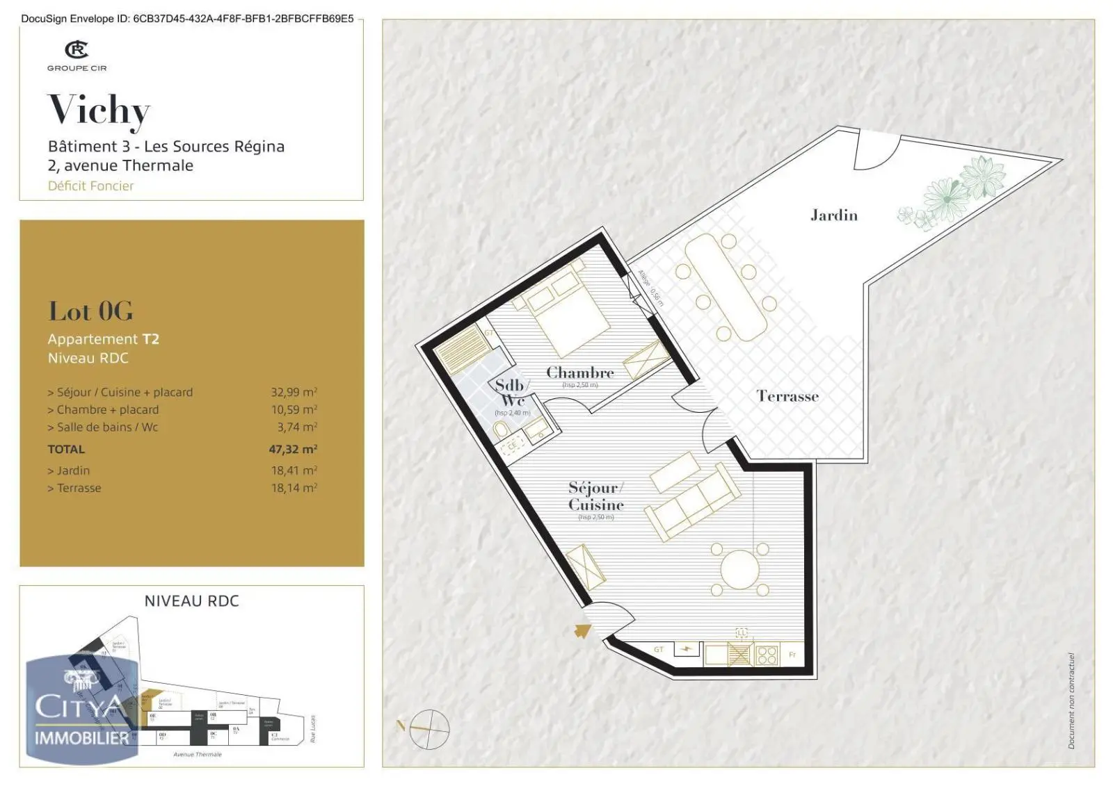 Photo 1 Appartement 2 pièces 47.32m²