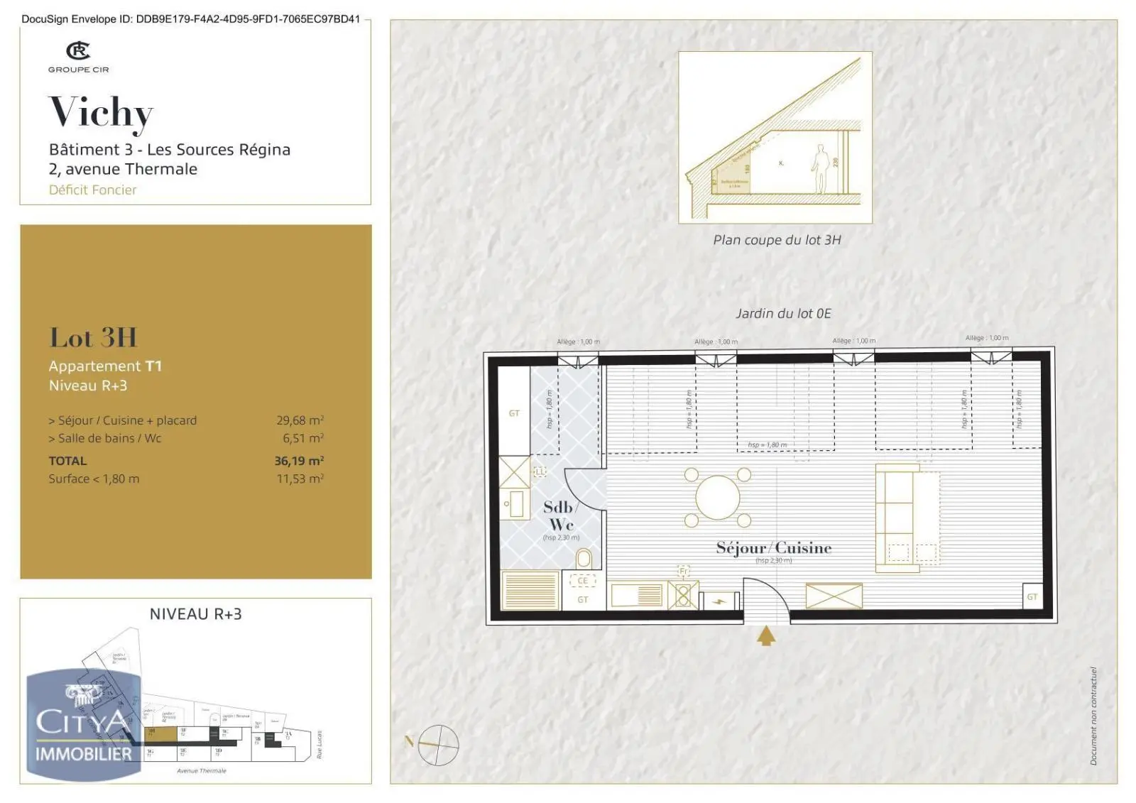 Photo 1 Appartement 1 pièce 36.19m²