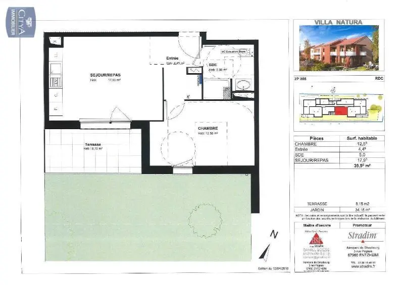 Photo 3 Appartement 2 pièces 39.04m²