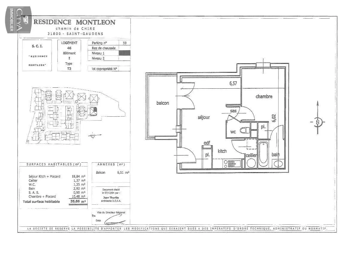 Photo 9 Appartement 2 pièces 34.98m²