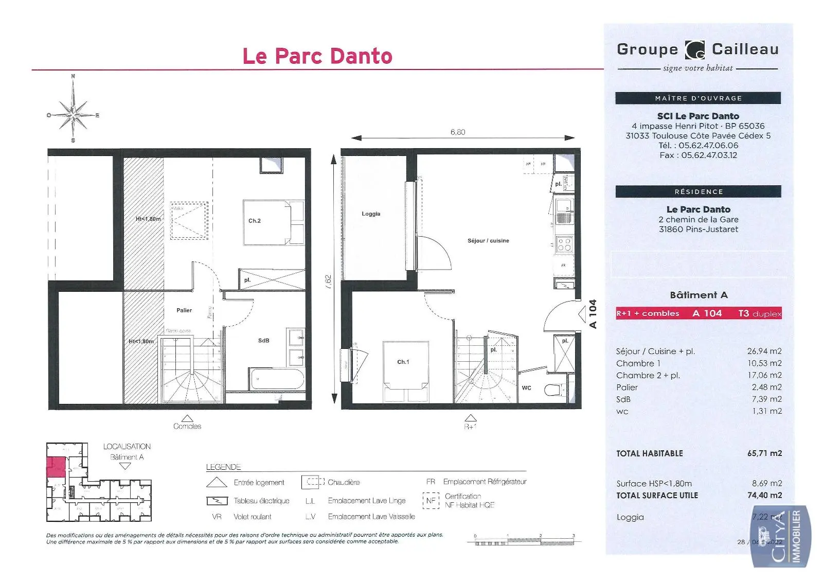 Photo 13 Appartement 3 pièces 65.71m²