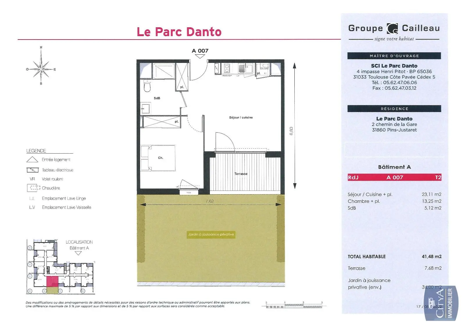 Photo 5 Appartement 2 pièces 41.48m²