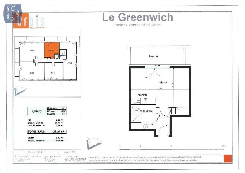 Photo 2 Appartement 1 pièce 30.52m²