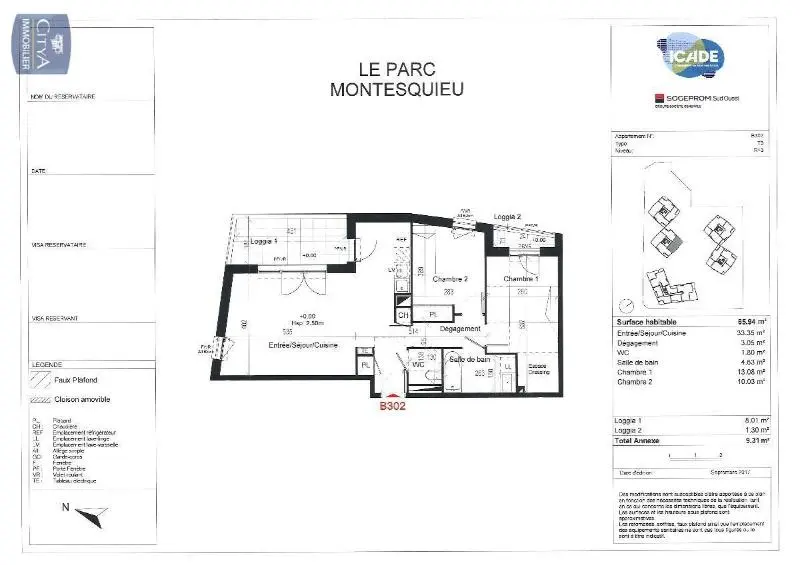 Photo 13 Appartement 3 pièces 65.95m²