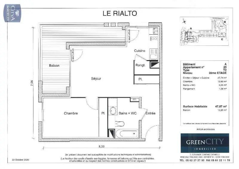 Photo 11 Appartement 2 pièces 47.87m²