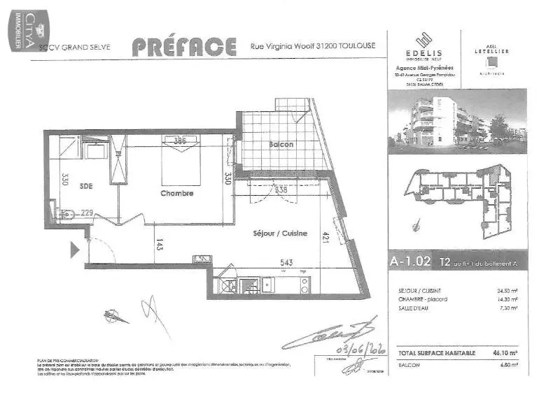 Photo 7 Appartement 2 pièces 46.5m²
