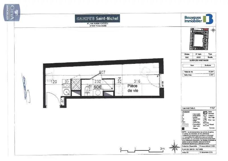 Photo 6 Appartement 1 pièce 17.6m²