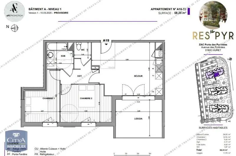 Photo 13 Appartement 3 pièces 58.25m²