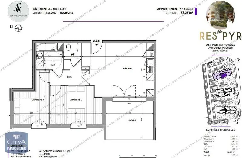 Photo 15 Appartement 3 pièces 58.25m²