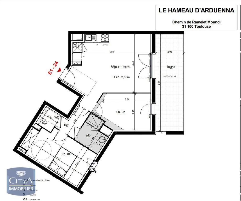 Photo 1 Appartement 3 pièces 59.15m²
