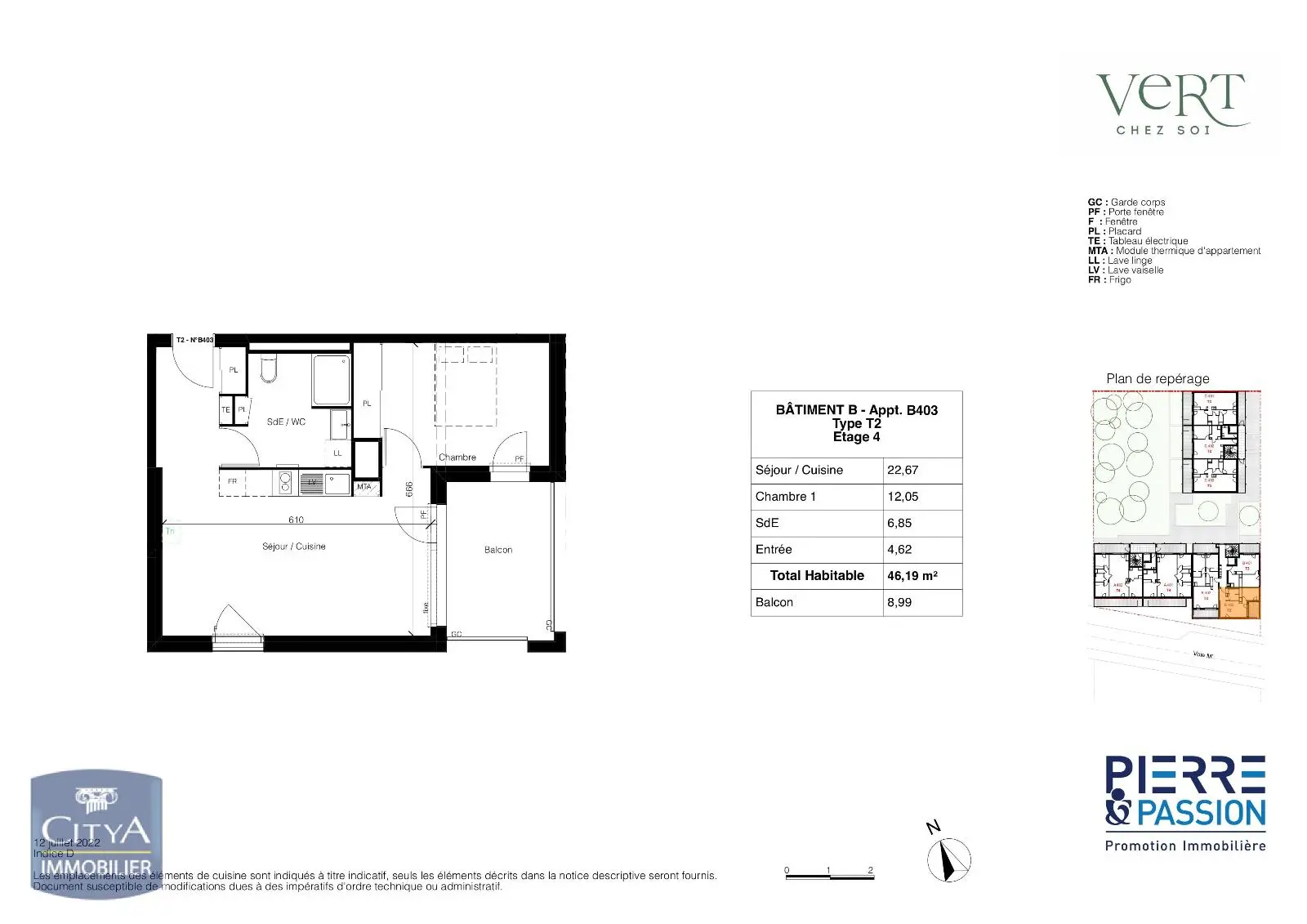 Photo 10 Appartement 2 pièces 46.19m²