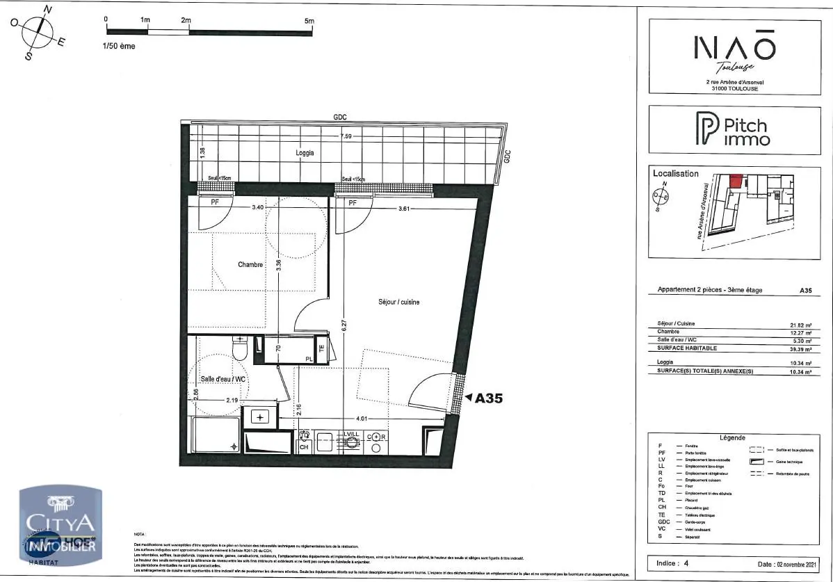 Photo 7 Appartement 2 pièces 39.39m²
