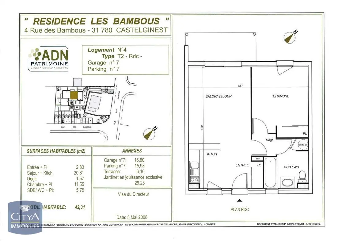 Photo 1 Appartement 2 pièces 42.31m²