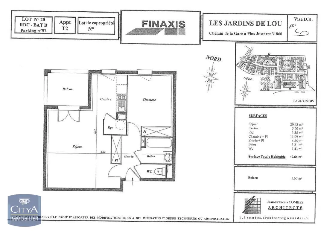 Photo 1 Appartement 2 pièces 47.28m²