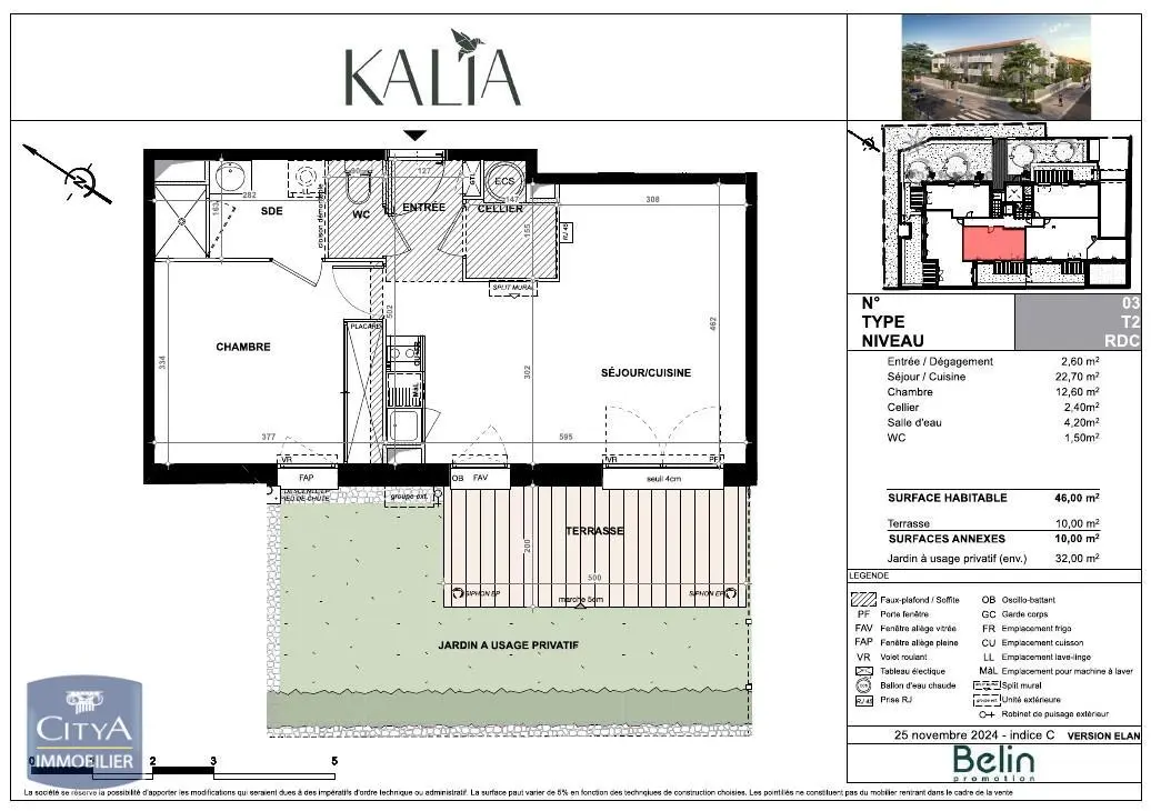 Photo 1 Appartement 2 pièces 46m²