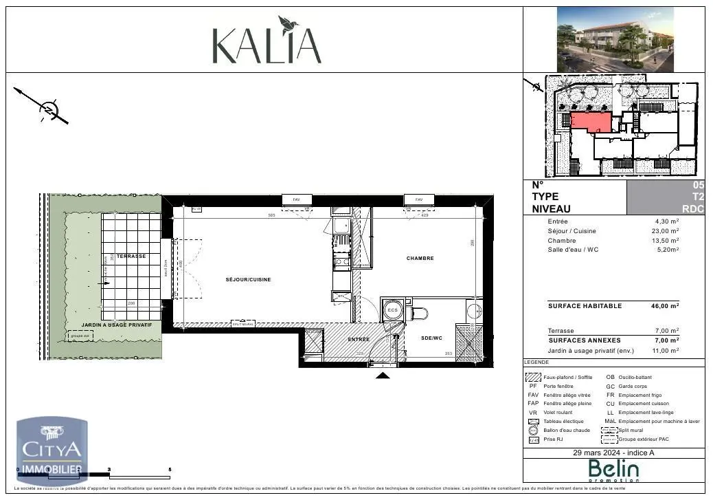 Photo 1 Appartement 2 pièces 46m²